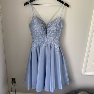 blue aspeed dress